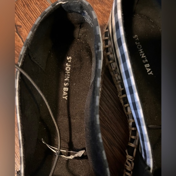 NWOT St John’s Bay Gingham Espadrilles. Size 7.5. - Picture 13 of 13